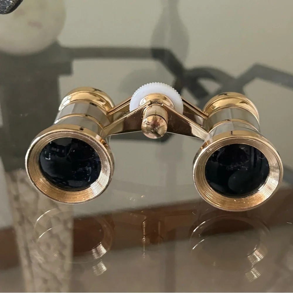 SWIFT GOLD AND GRAY OPERA GLASSES, VINTAGE 1980s, LIKE NEW CONDITION!๐๏ธ - Picture 1 of 14